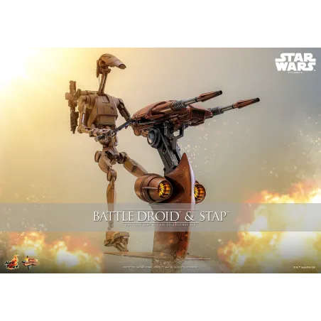 Star Wars: The Phantom MenaceBattle Droid & STAP Hot Toys