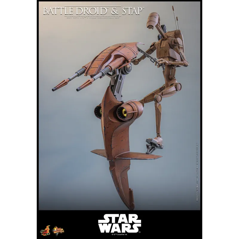 Star Wars: The Phantom MenaceBattle Droid & STAP Hot Toys