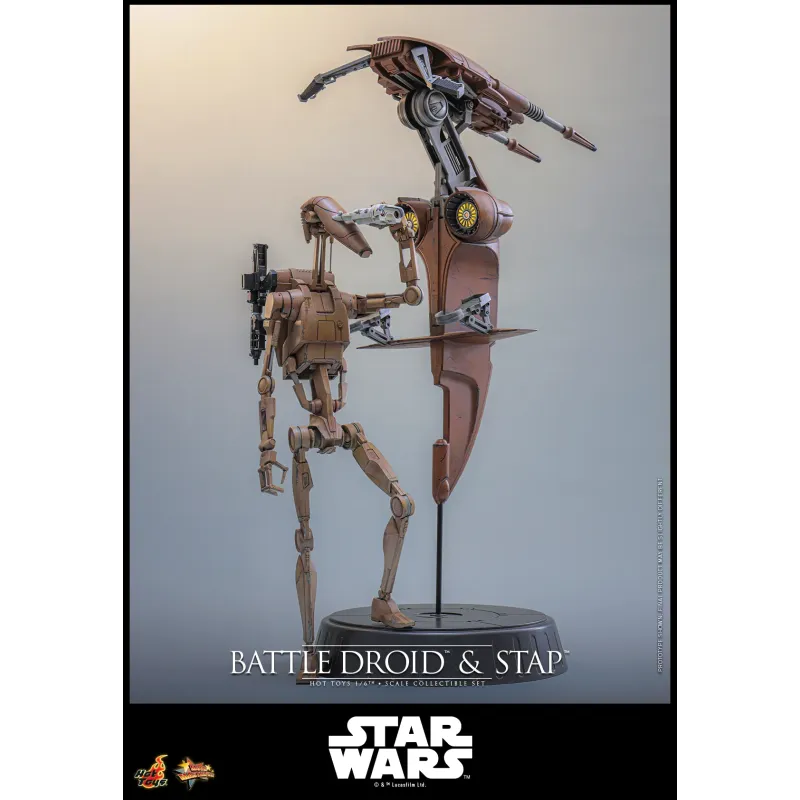 Star Wars: The Phantom MenaceBattle Droid & STAP Hot Toys