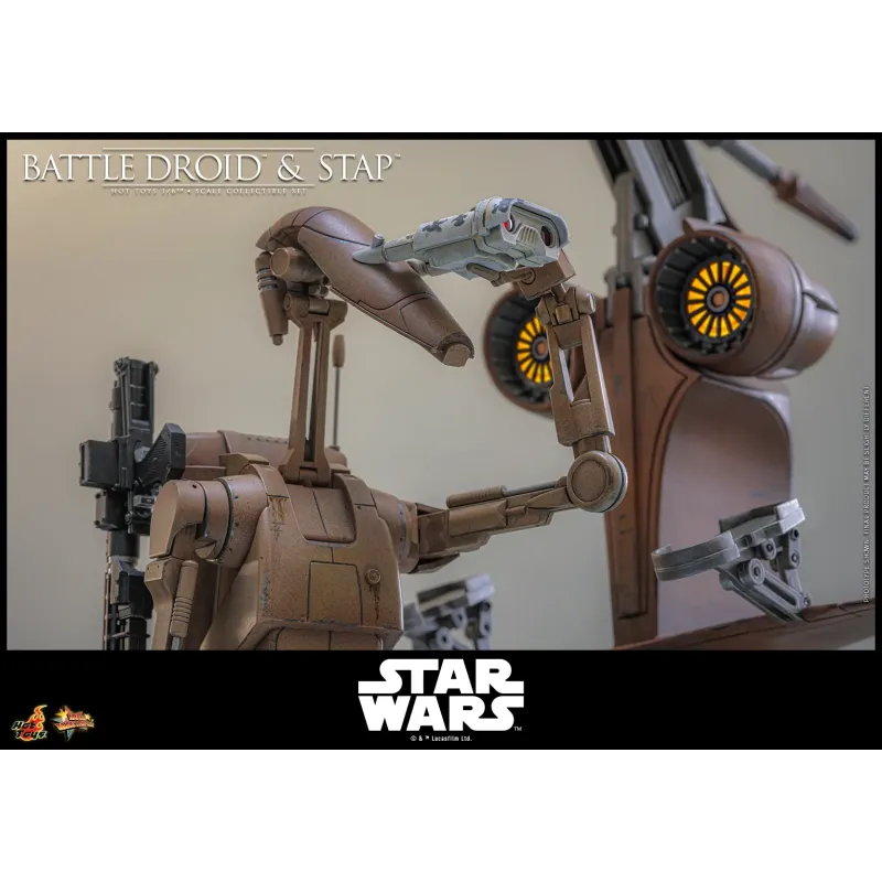 Star Wars: The Phantom MenaceBattle Droid & STAP Hot Toys