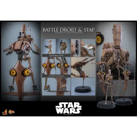 Star Wars: The Phantom MenaceBattle Droid & STAP Hot Toys