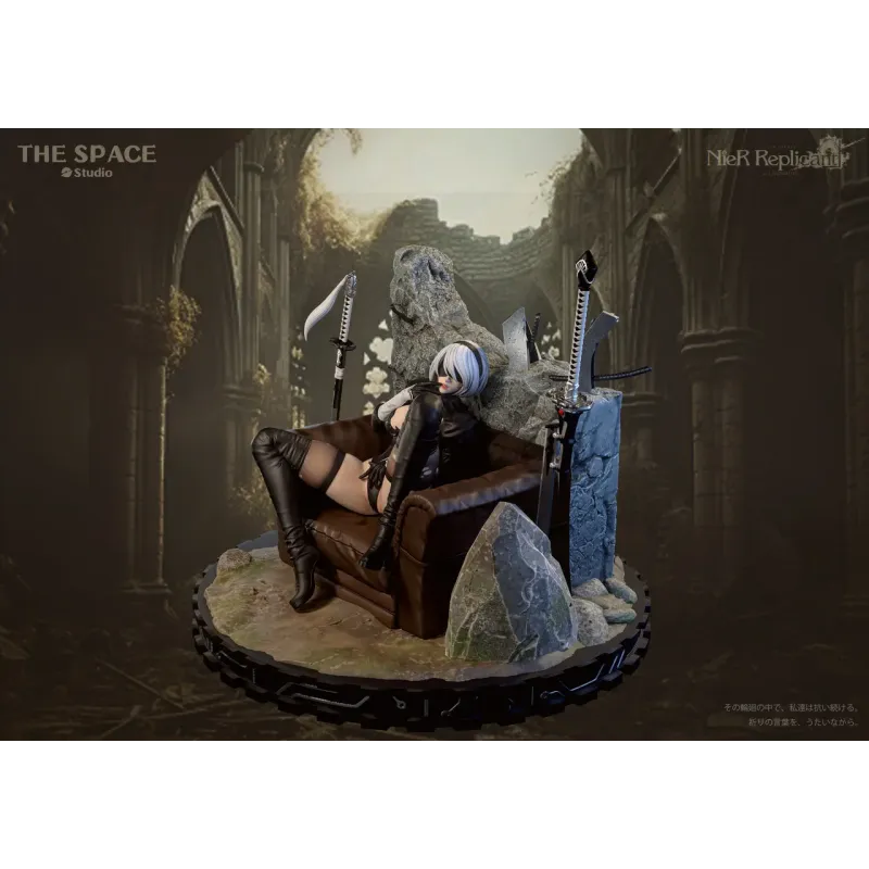 Nier Automata 2B Sitting Sofa The Space Studio