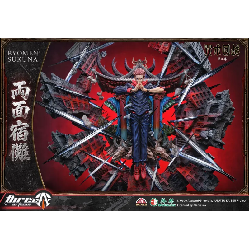 ThreeArtisan Ryomen Sukuna 1:6 LED - Collectible Figure