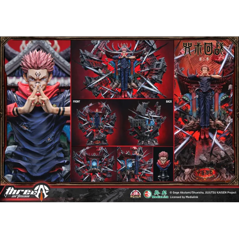 ThreeArtisan Ryomen Sukuna 1:6 LED - Collectible Figure