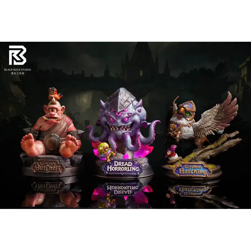 World of Warcraft Gryphon Hatchling & Gorian Butcher & Dread Horrorling BR Studio