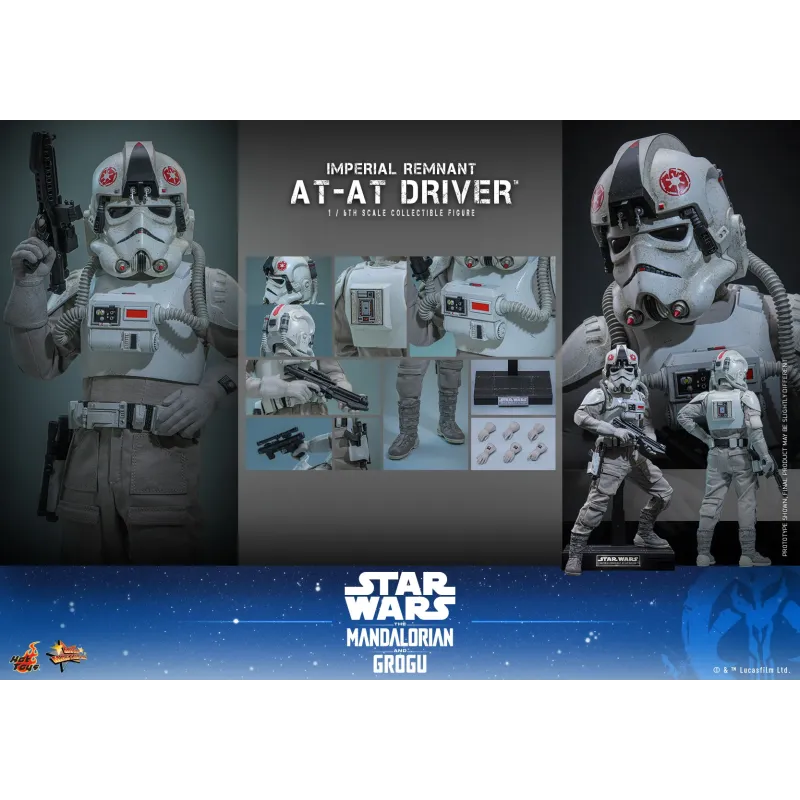 Star Wars: The Mandalorian & Grogu Imperial Remnant AT-AT Driver Hot Toys