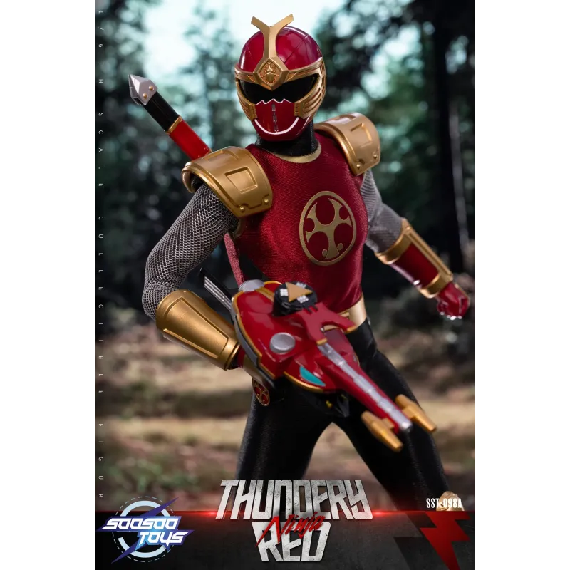 Power Rangers Thundery Red Ninja & Thunder Blue Ninja SooSooToys