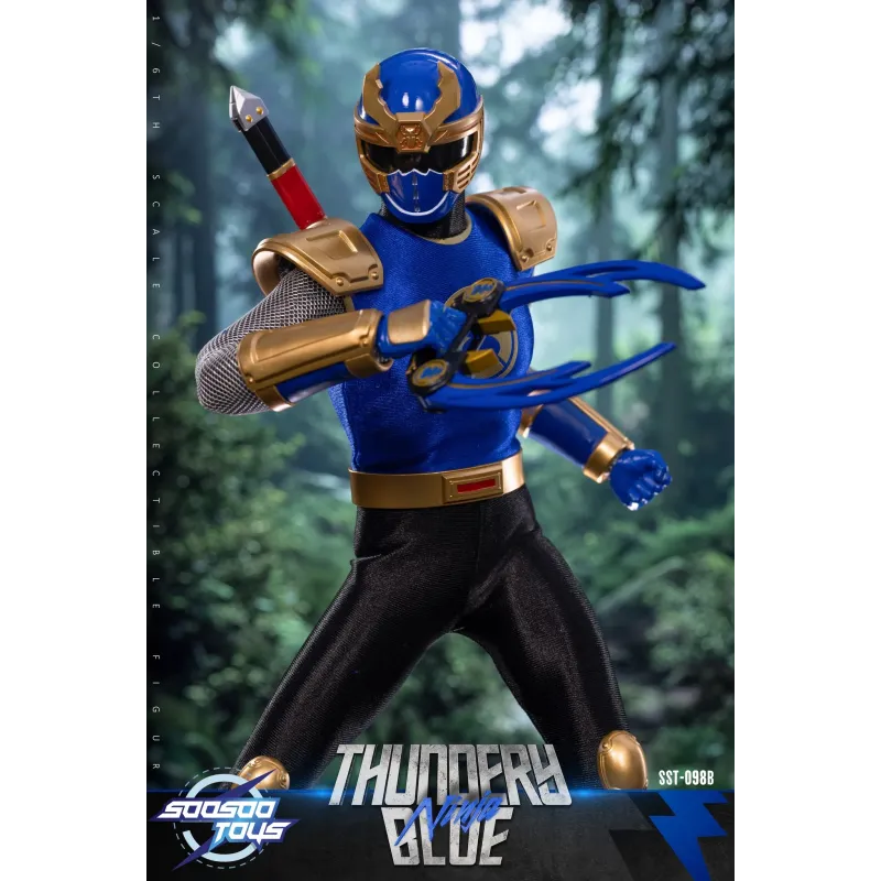 Power Rangers Thundery Red Ninja & Thunder Blue Ninja SooSooToys