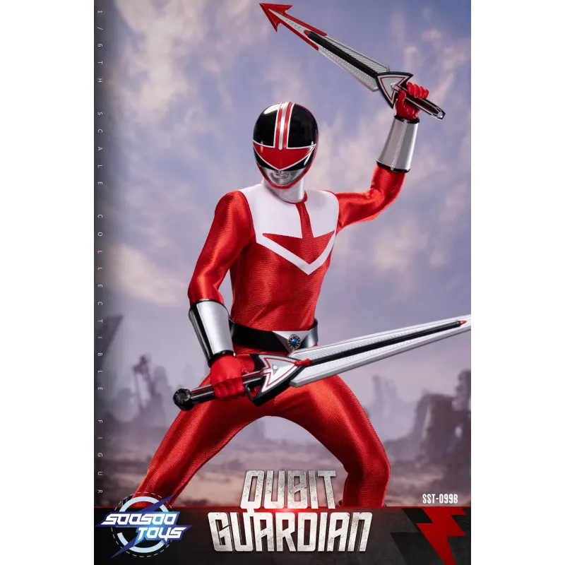 Power Rangers Red Time Guardian & Qubit Guardian SooSooToys