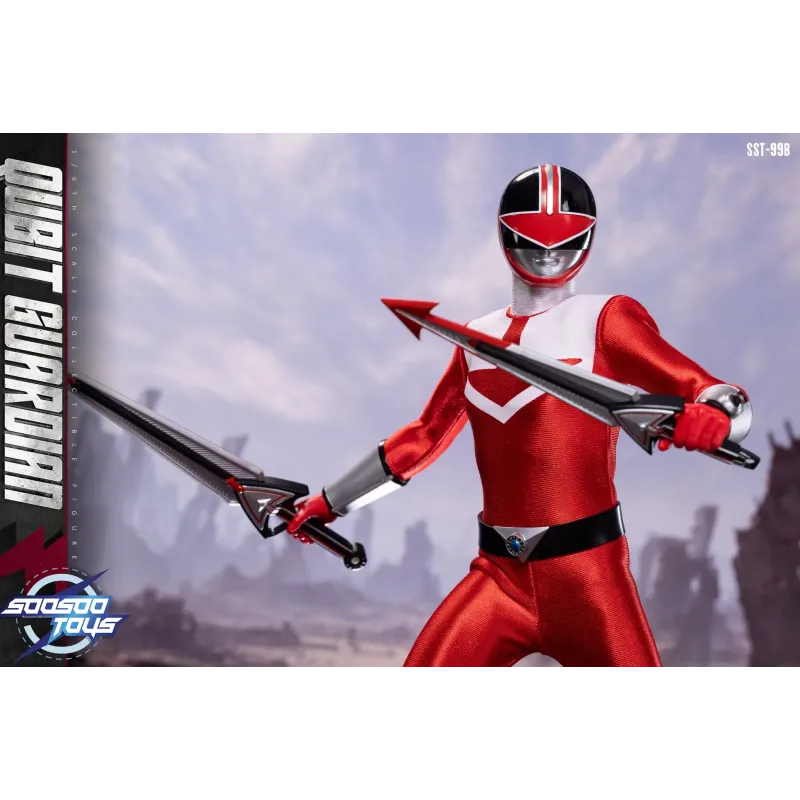 Power Rangers Red Time Guardian & Qubit Guardian SooSooToys