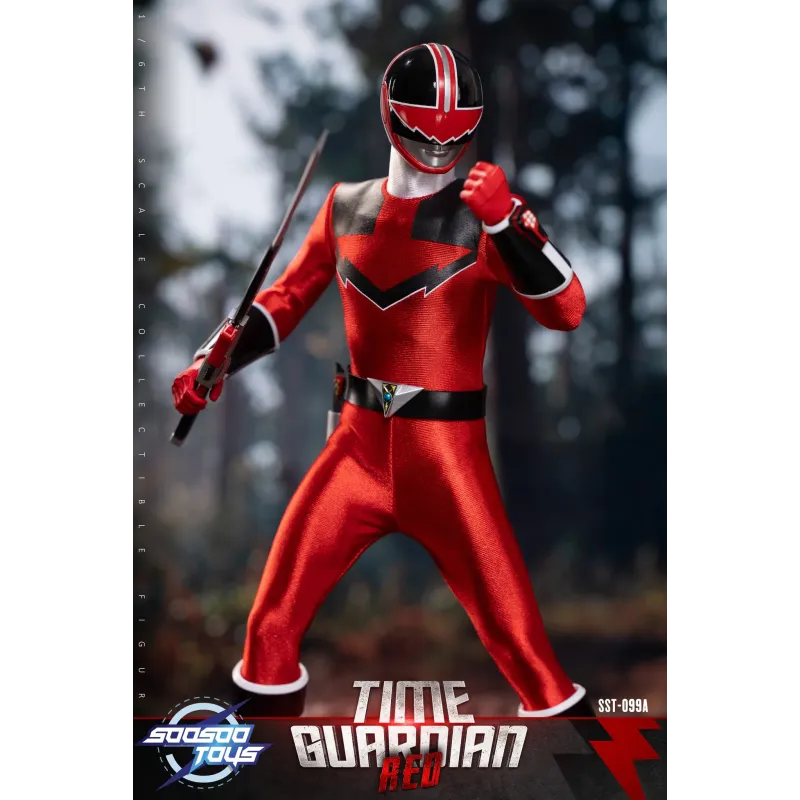 Power Rangers Red Time Guardian & Qubit Guardian SooSooToys