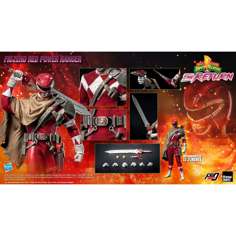 Power Rangers: The Return FigZero Red Power Ranger Threezero