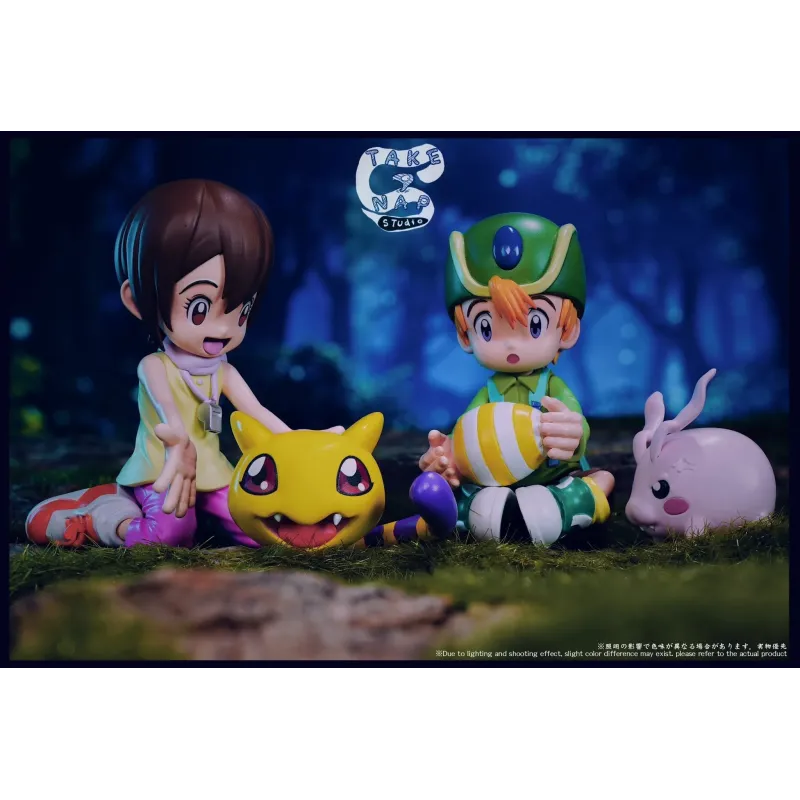 Digimon Takeru x Tokomon & Hikari x Nyaromon Take a Nap Studio