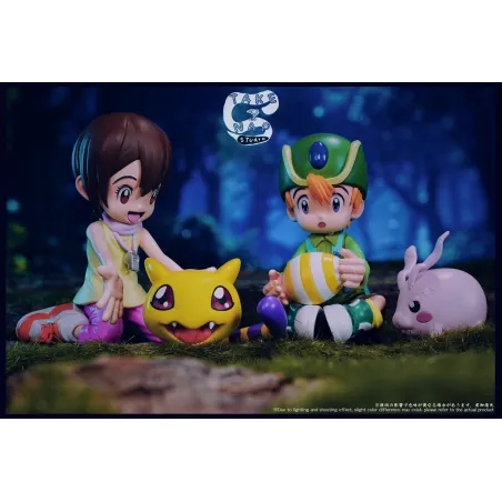 Digimon Takeru x Tokomon & Hikari x Nyaromon Take a Nap Studio
