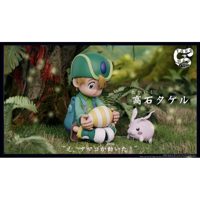 Digimon Takeru x Tokomon & Hikari x Nyaromon Take a Nap Studio