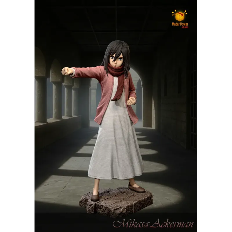 Attack on Titan Kid Mikasa Ackerman Model Power Studio