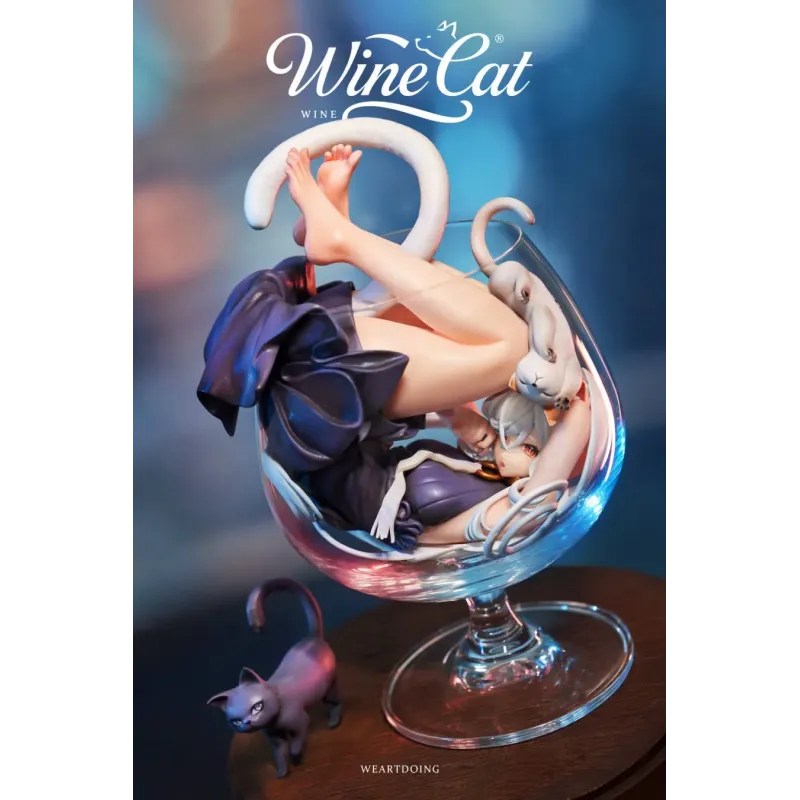 Original Character Wine Cat WeArtDoing Studio