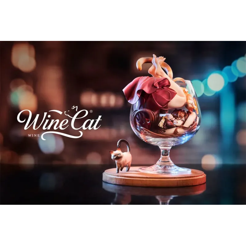 Original Character Wine Cat WeArtDoing Studio