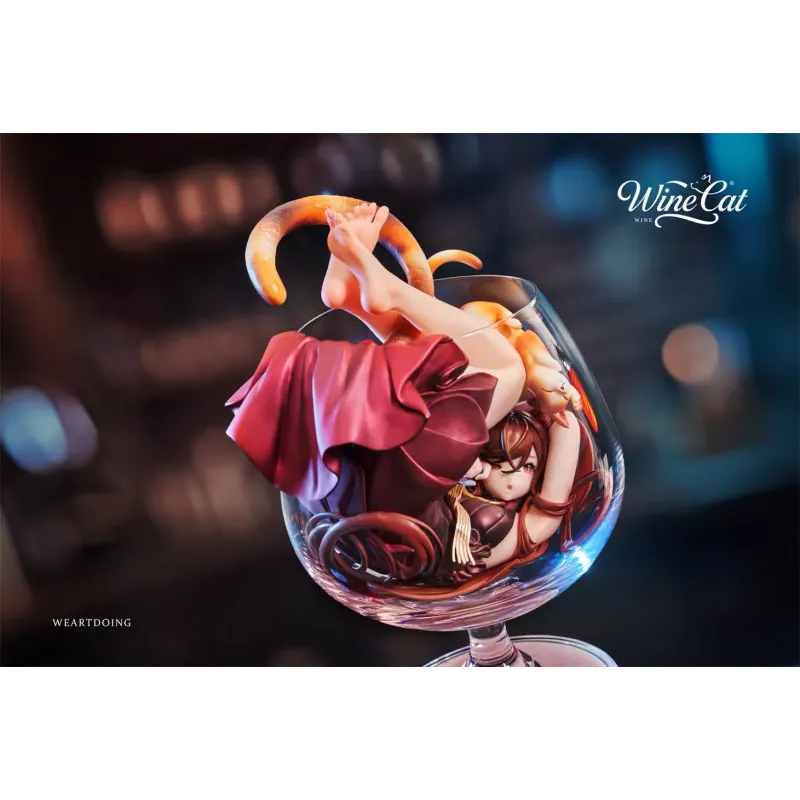 Original Character Wine Cat WeArtDoing Studio