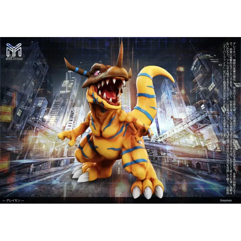 Digimon Greymon V2 Mine Studio