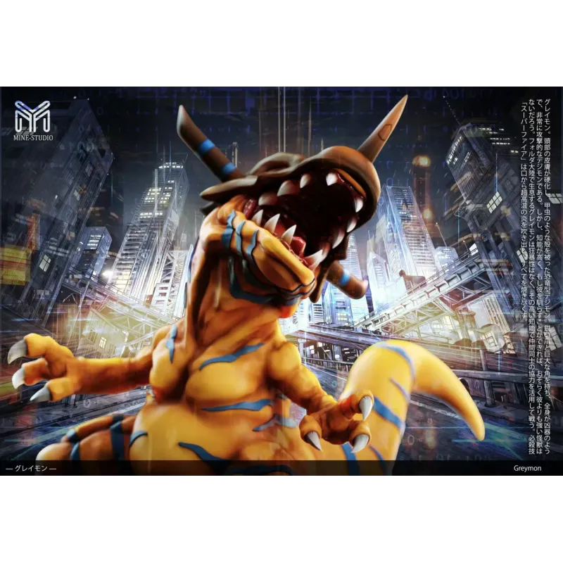 Digimon Greymon V2 Mine Studio