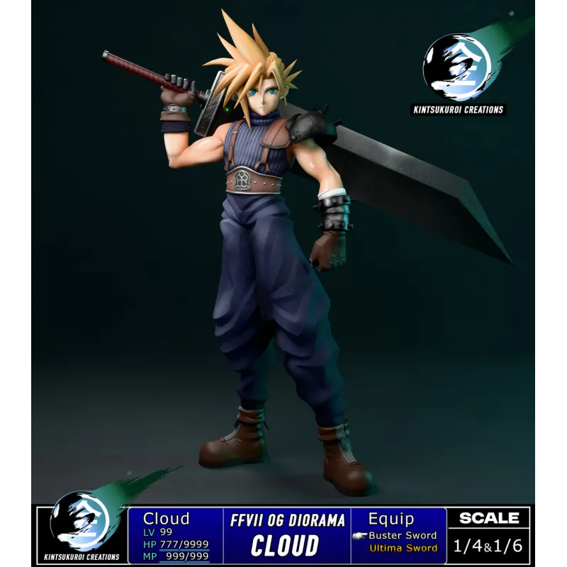 Final Fantasy 7 OG Diorama Kintsukuroi Creations - Limited Edition