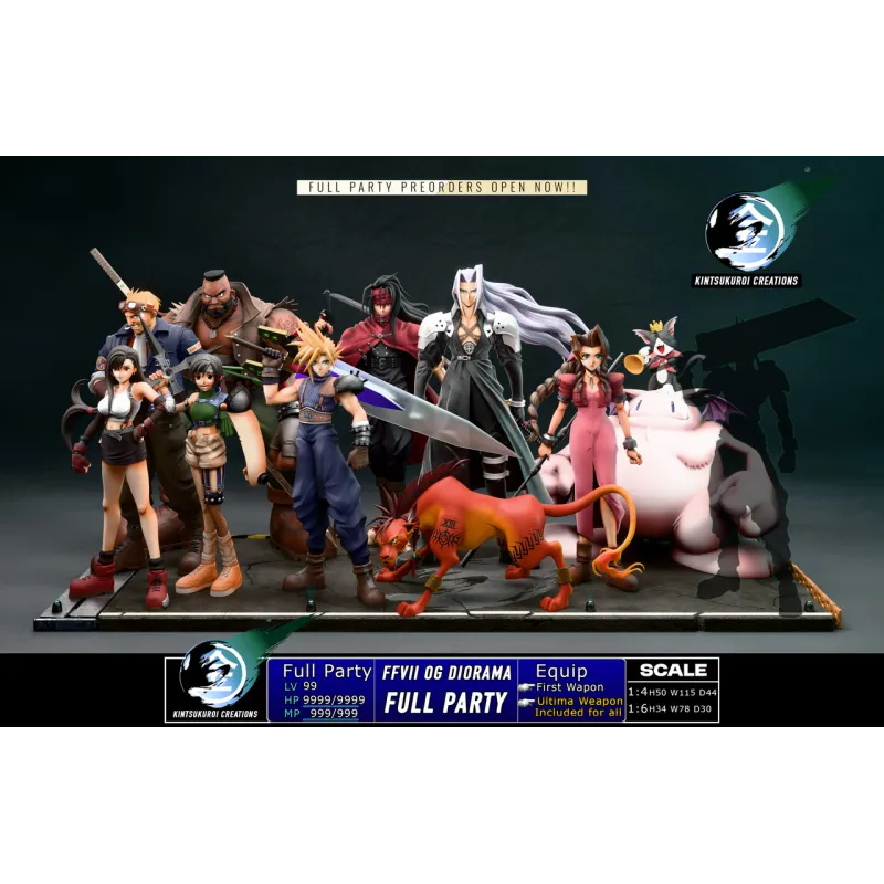 Final Fantasy 7 OG Diorama Kintsukuroi Creations - Limited Edition