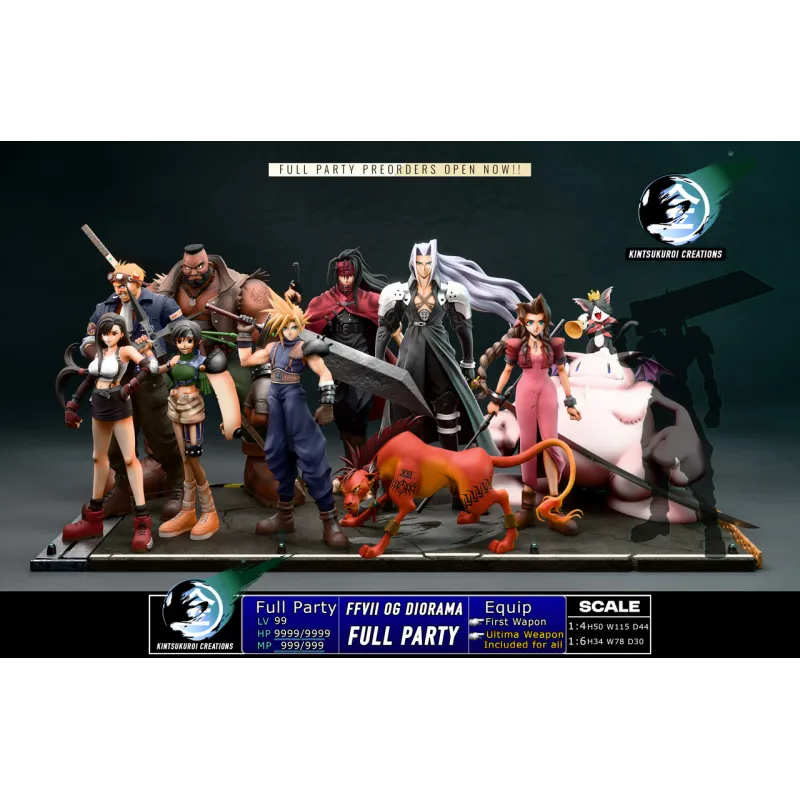 Final Fantasy 7 OG Diorama Kintsukuroi Creations - Limited Edition