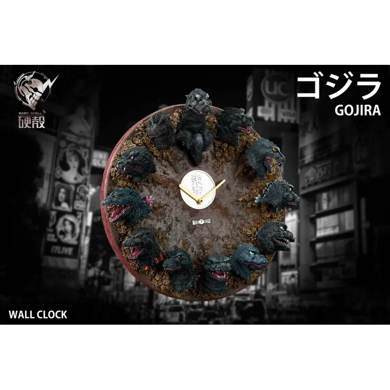 Godzilla Wall Clock Hard Shell Studio