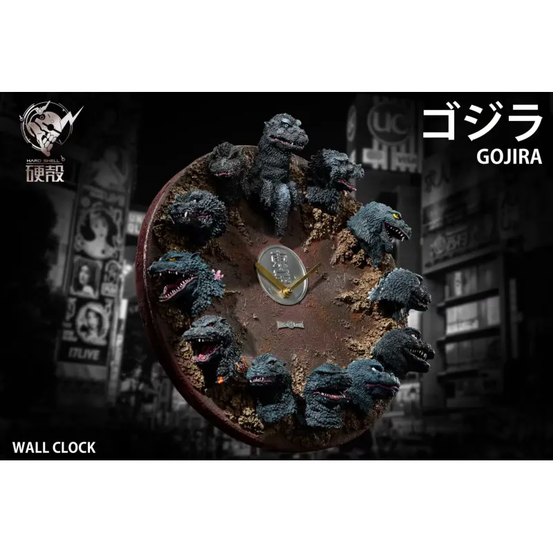 Godzilla Wall Clock Hard Shell Studio