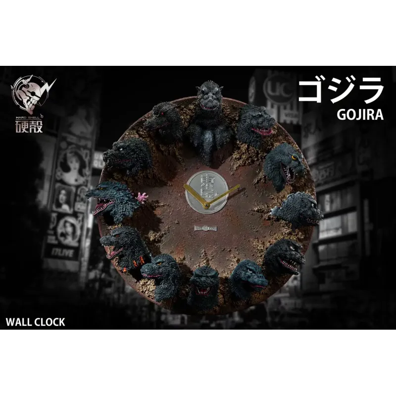 Godzilla Wall Clock Hard Shell Studio