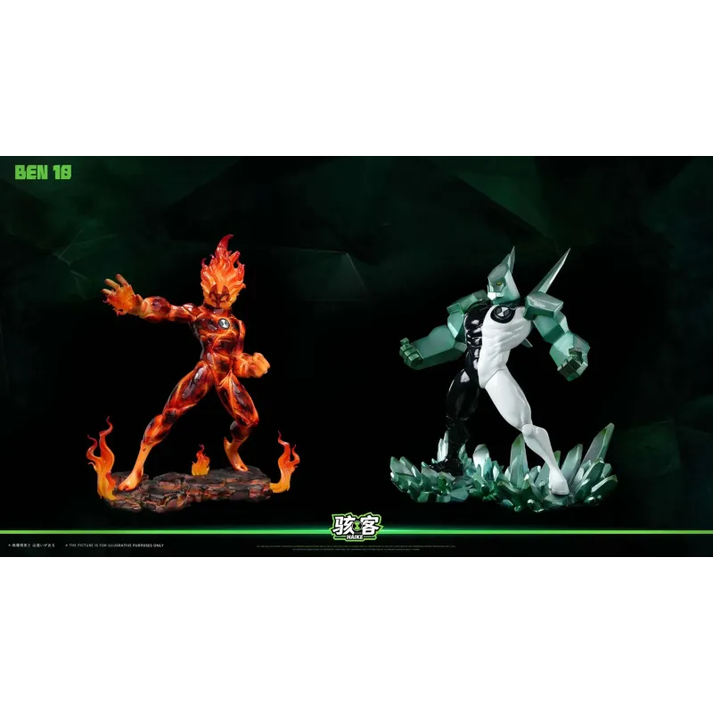 Ben 10 Heatblast and Diamondhead Haike Studio