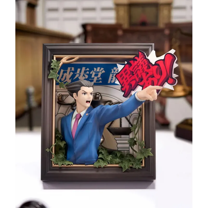 Ace Attorney Naruhodo Ryuichi X Mitsurugi Reiji Frame 3D APEX-TOYS