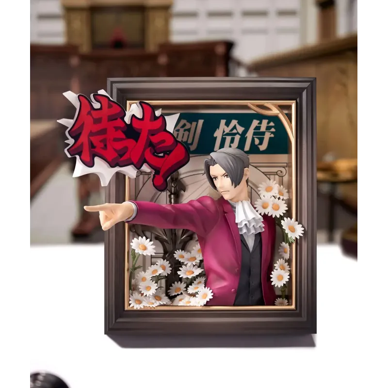 Ace Attorney Naruhodo Ryuichi X Mitsurugi Reiji Frame 3D APEX-TOYS