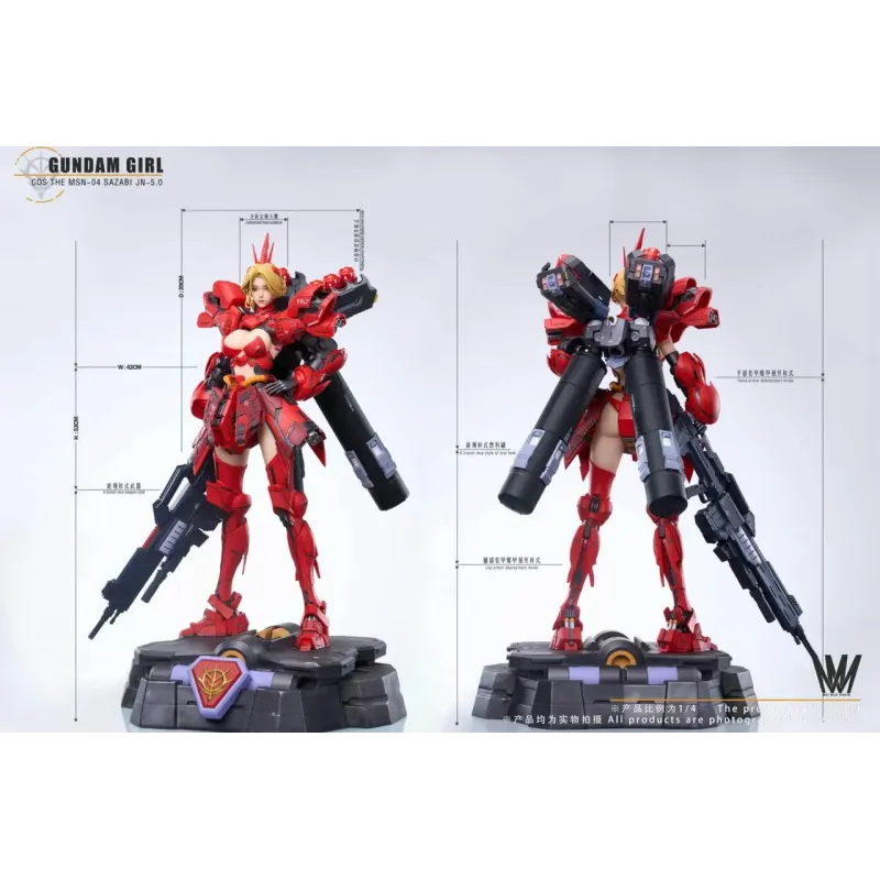 Gundam Girl Cosplay The MSN-04 Sazabi Gundam Max Milk Studio