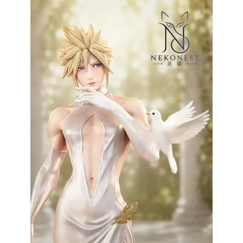 Final Fantasy VII Cloud White Dress NekoNest Studio