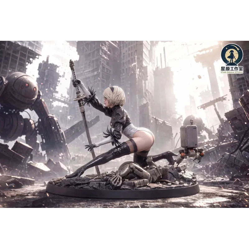 Nier Automata 2B Apocalyptic Warrior Maiden Star Origin Studio