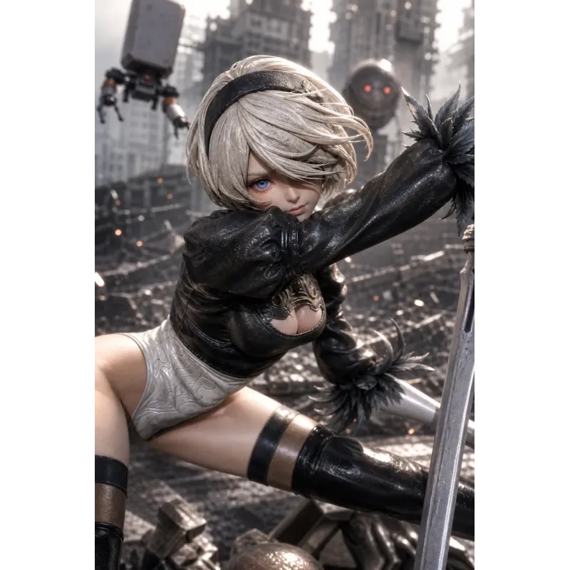 Nier Automata 2B Apocalyptic Warrior Maiden Star Origin Studio