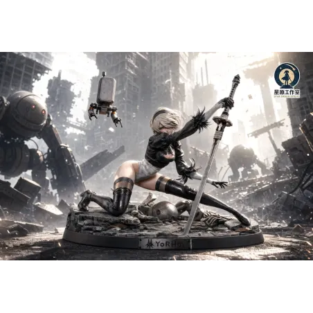 Nier Automata 2B Apocalyptic Warrior Maiden Star Origin Studio