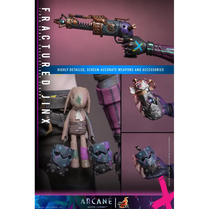 League of Legends Arcane Fractured Jinx Hot Toys