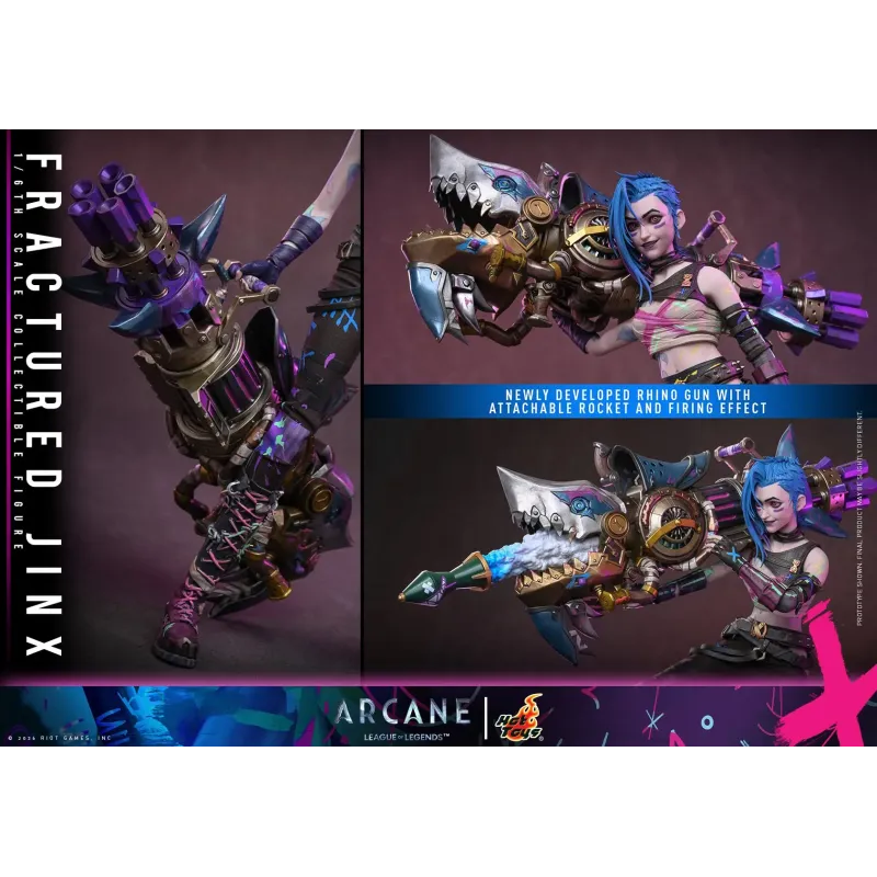 League of Legends Arcane Fractured Jinx Hot Toys