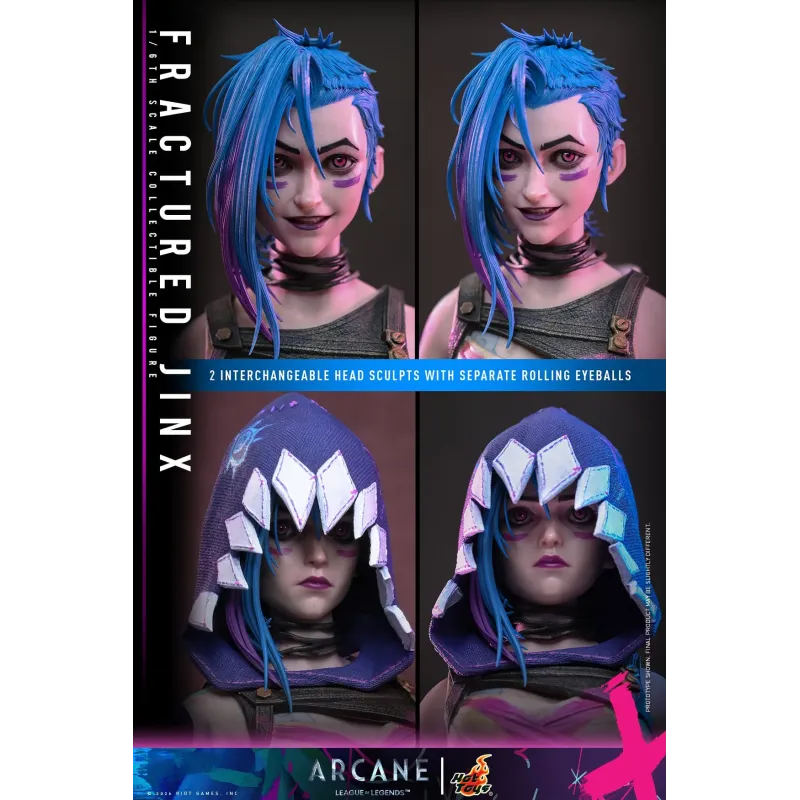 League of Legends Arcane Fractured Jinx Hot Toys