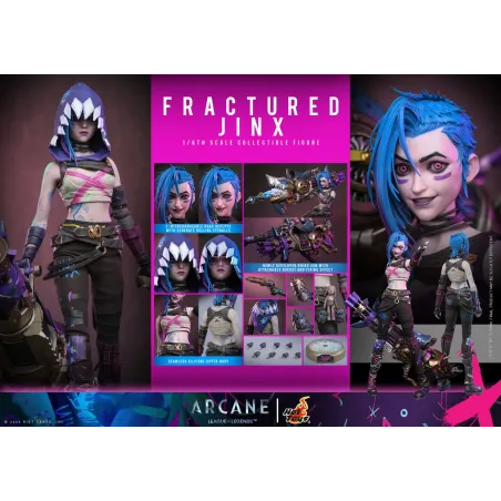 League of Legends Arcane Fractured Jinx Hot Toys