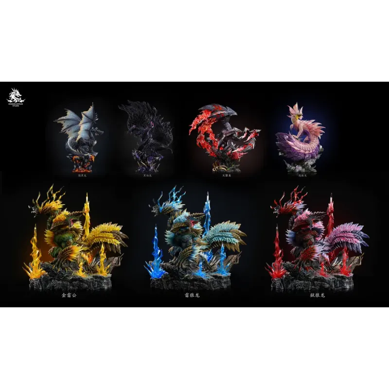 Monster Hunter Zinogre & Stygian Zinogre & Thunderlord Zinogre Dragon Realm Studio