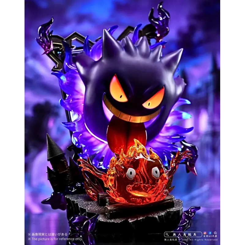 Pokémon Gengar Startles Calcifer - Long Miao Studio Ideal