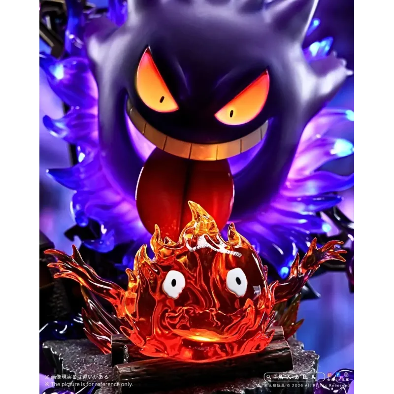 Pokémon Gengar Startles Calcifer - Long Miao Studio Ideal