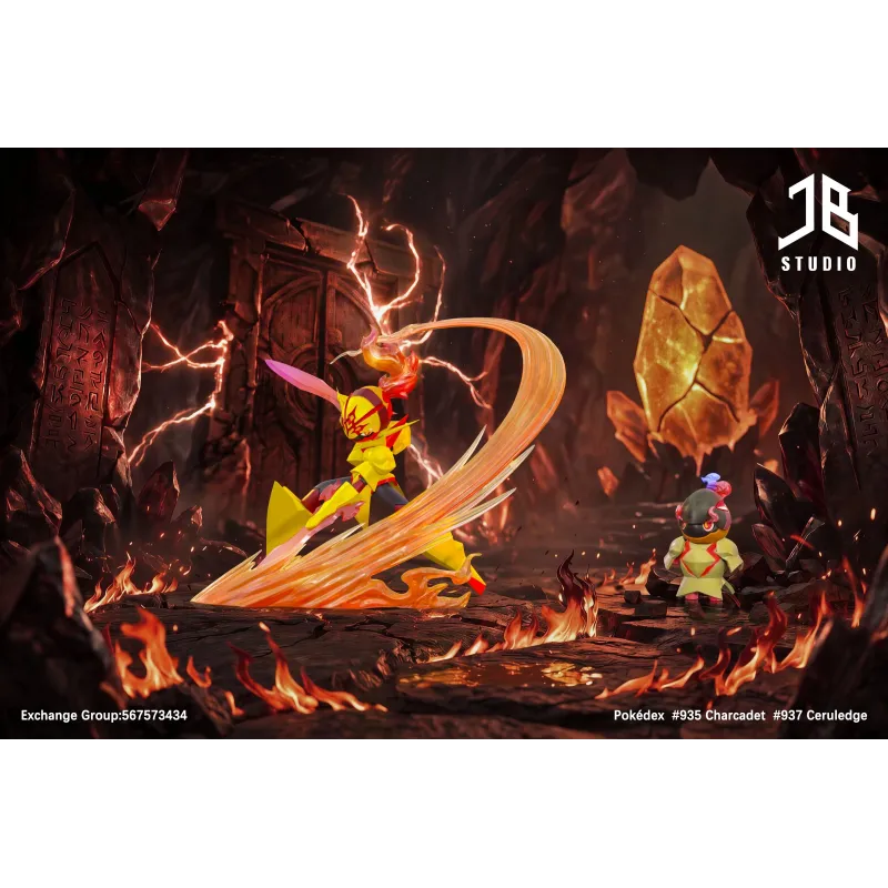 Pokemon Charcadet and Ceruledge JB Studio - Unique Collection!