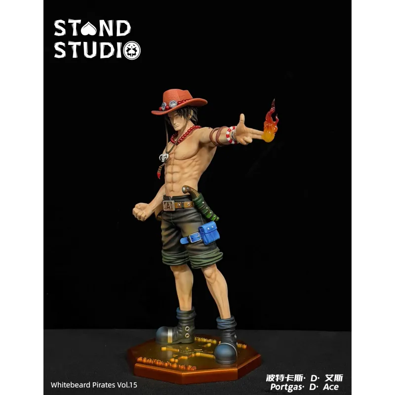 One Piece Portgas D. Ace Stand Studio - Figura Coleccionable