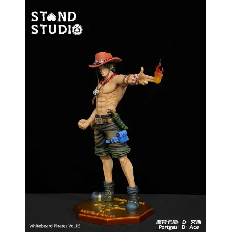 One Piece Portgas D. Ace Stand Studio - Figura Coleccionable