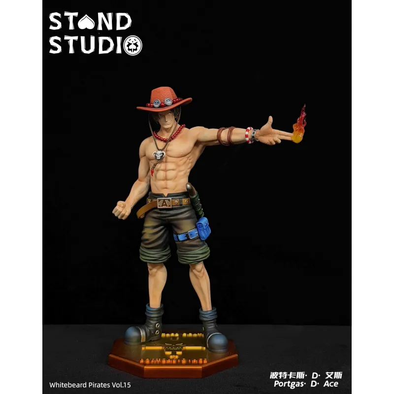 One Piece Portgas D. Ace Stand Studio - Figura Coleccionable